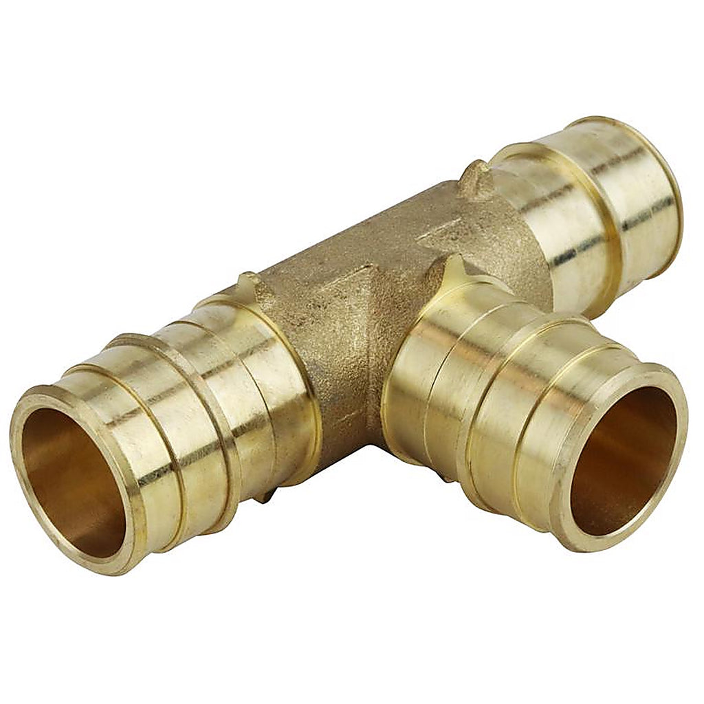 Apollo - EPXT11 - Pex A 1 in. PEX Barb x 1 in. Dia. PEX Brass Tee