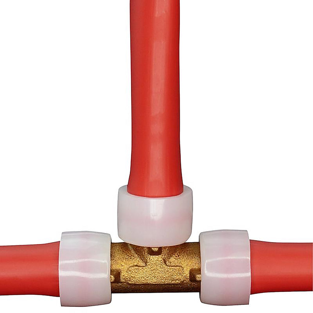Apollo - EPXT11 - Pex A 1 in. PEX Barb x 1 in. Dia. PEX Brass Tee