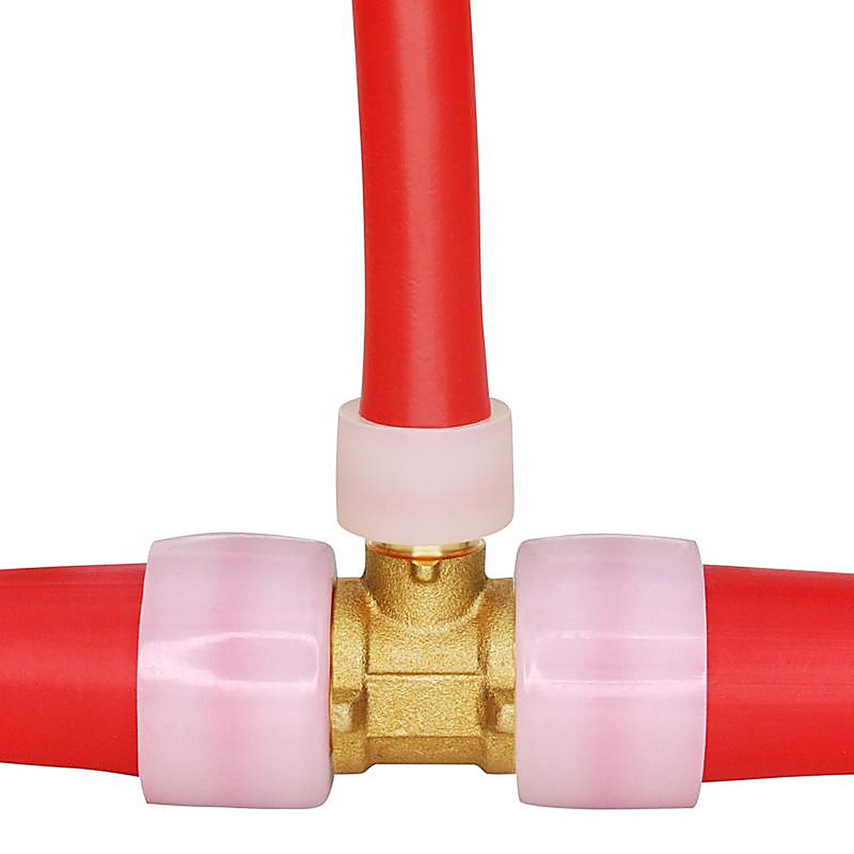 Apollo - EPXT1112 - Pex A 1/2 in. PEX Barb x 1 in. Dia. PEX Brass Tee