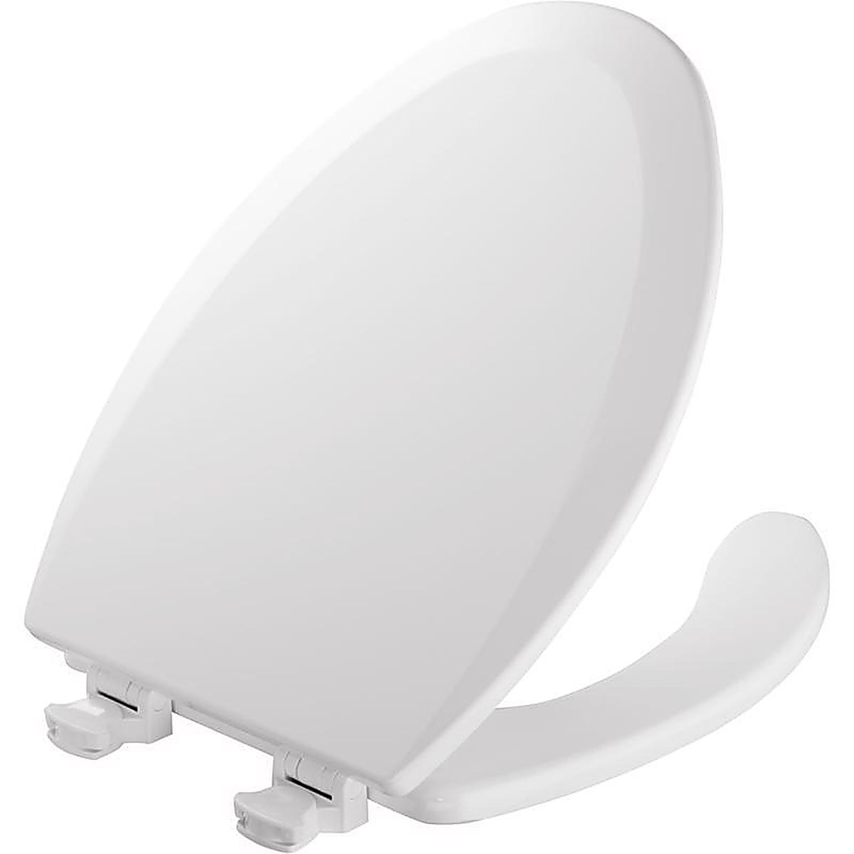 Bemis - 1440EC-000 - Elongated White Enameled Wood Toilet Seat