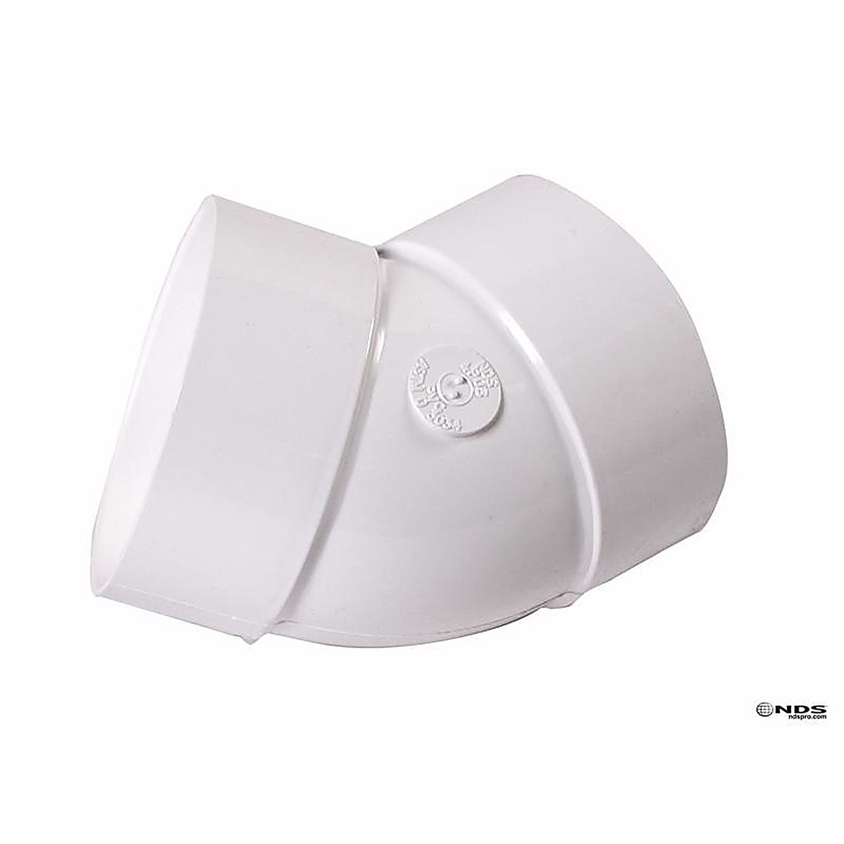 NDS - 4P03 - Schedule 35 4 in. Hub each X 4 in. D Hub PVC Elbow