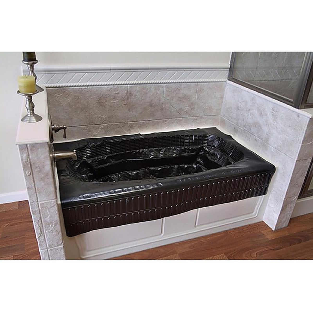 Oatey - 34126 - 2 H x 15 W x 15 L Black Adjustable Bathtub Protector