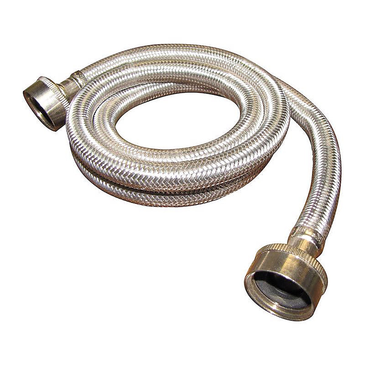 Plumb Pak - PP23821 - 3/4 in. FHT X 3/4 in. D FHT 4 ft. Stainless Steel Washing Machine Hose