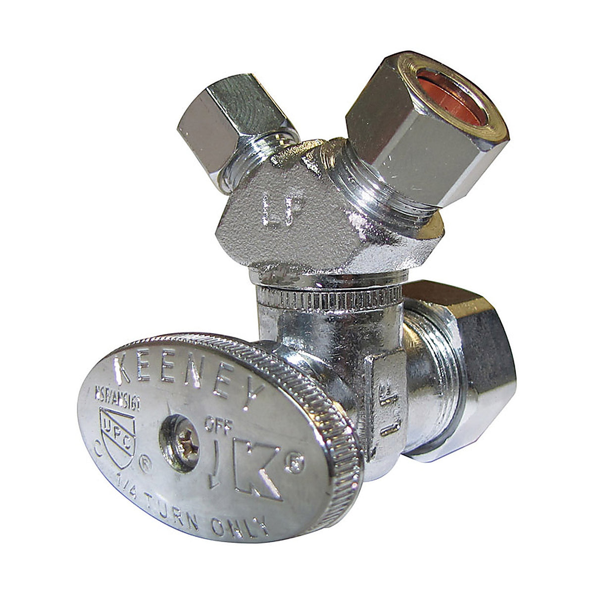 Plumb Pak - PP2904VLF - 5/8 in. Compression X 3/8 in. Compression Brass 3-Way Valve