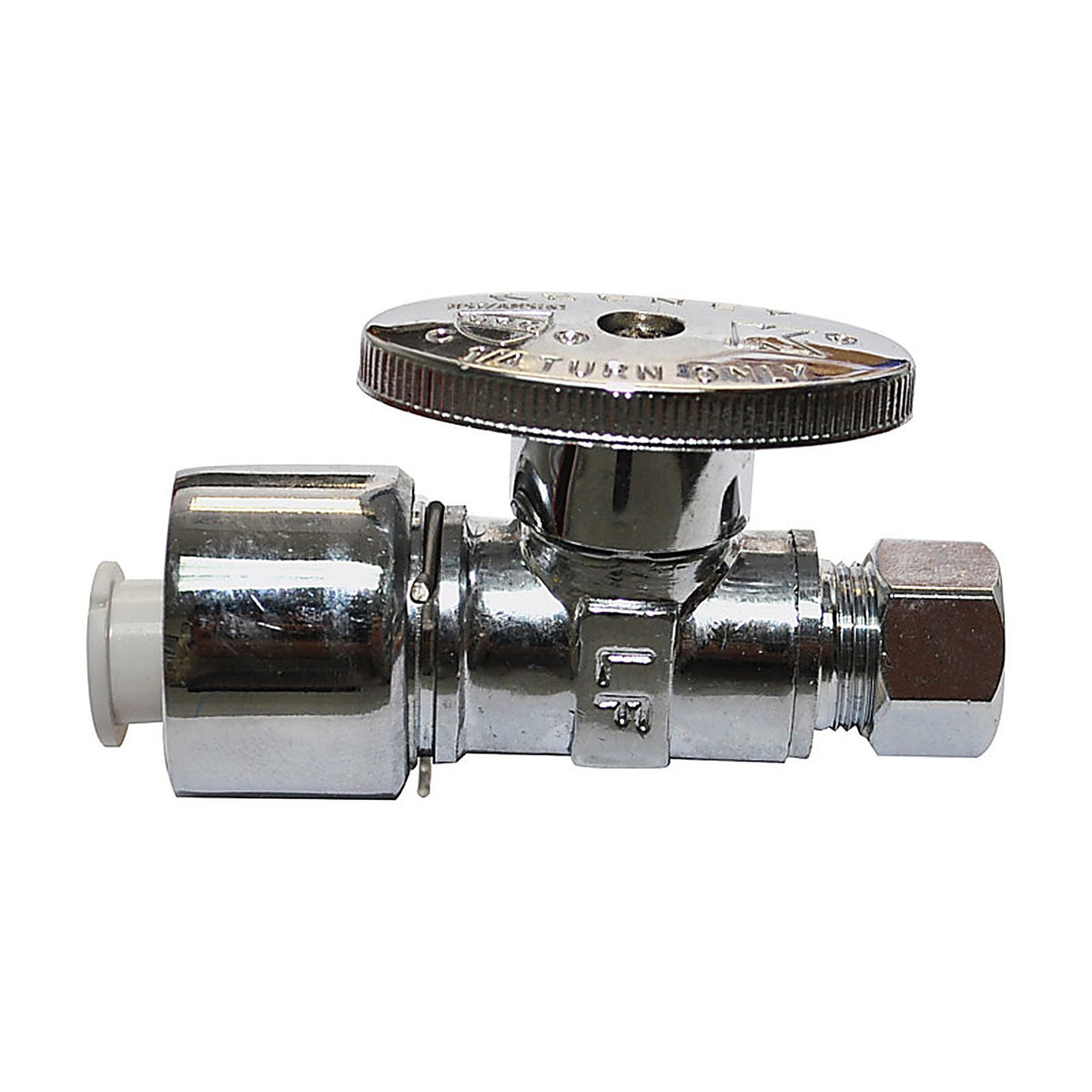 Plumb Pak - PP2068POLF - 1/2 in. Compression X 3/8 in. Compression Brass Straight Valve
