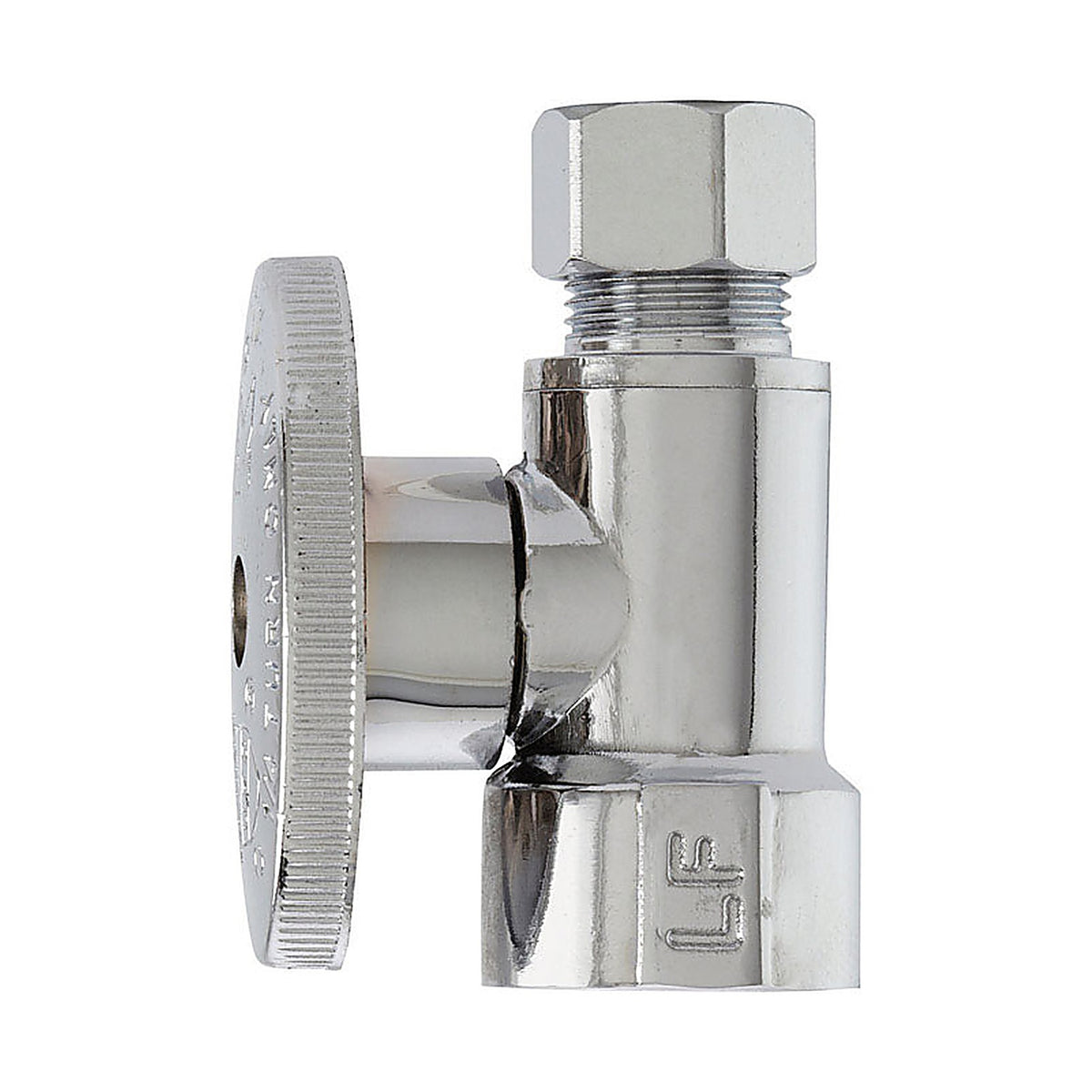 Plumb Pak - PP53PCLF - 1/2 in. FIP in. X 3/8 in. Compression Brass Straight Valve