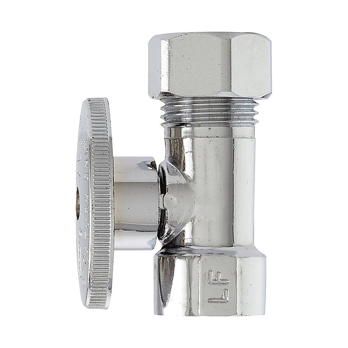 Plumb Pak - PP53-1PCLF - 1/2 in. FIP x 1/2 in. Compression Brass Straight Valve
