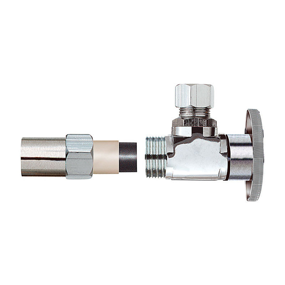 Plumb Pak - PP32-1PCLF - 1/2 in. Compression x 3/8 in. Compression Brass Angle Valve