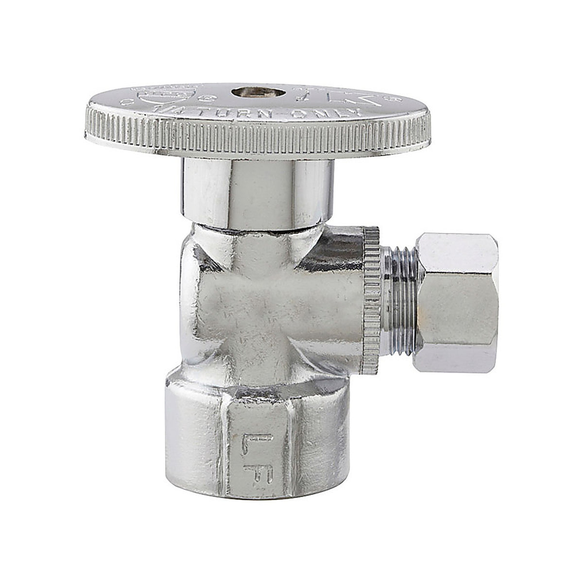 Plumb Pak - PP51PCLF - 1/2 in. FIP X 3/8 in. Compression Brass Angle Valve
