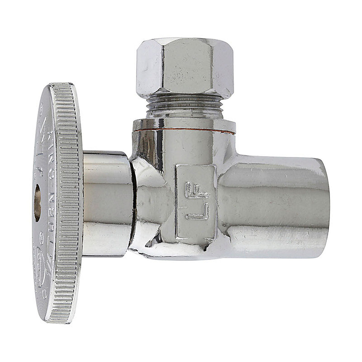 Plumb Pak - PP60PCLF - 1/2 in. Sweat T X 3/8 in. S Compression Brass Angle Valve