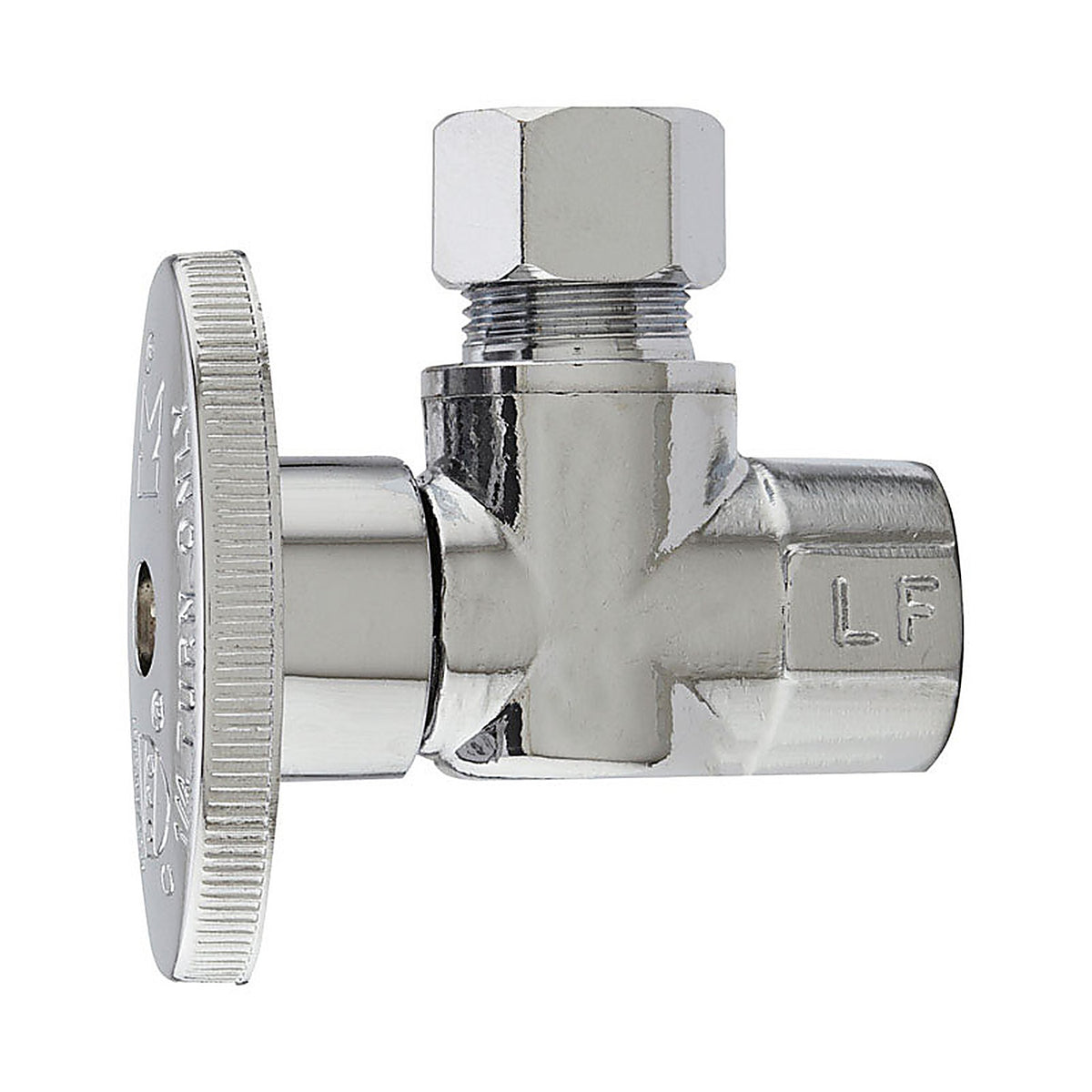 Plumb Pak - PP20050LF - 3/8 in. FIP in. X 3/8 in. Compression Brass Angle Valve