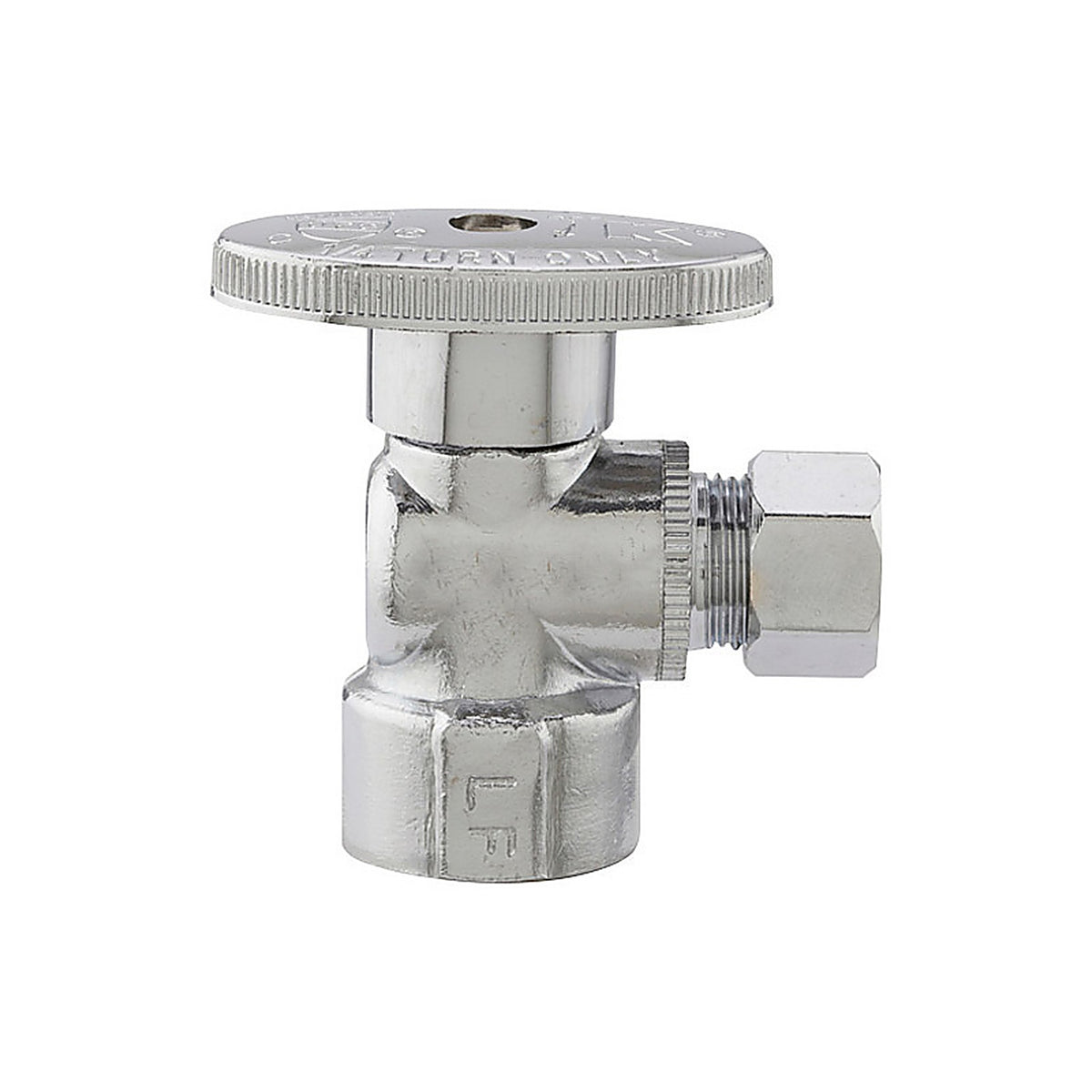Plumb Pak - PP20051LF - 1/2 in. FIP T X 3/8 in. S Compression Brass Angle Valve