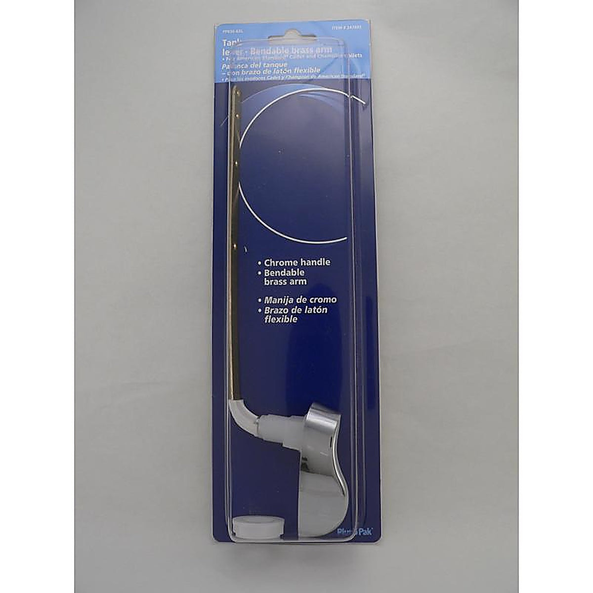 Plumb Pak - PP836-63L - Flush Lever Silver Chrome Plated Plastic For Universal