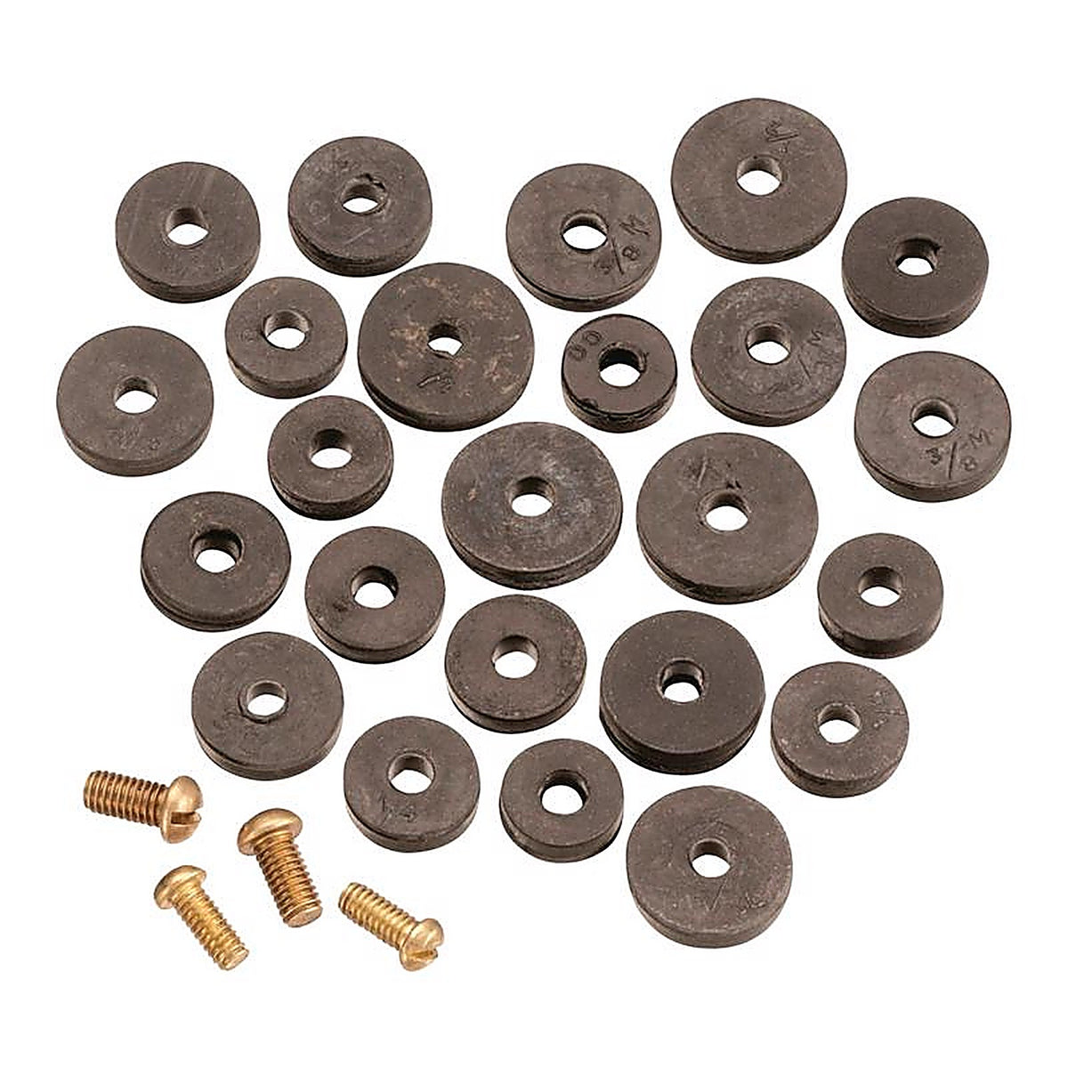 Plumb Pak - PP805-20 - Assorted in. Dia. Rubber Faucet Washers - 20/Pack