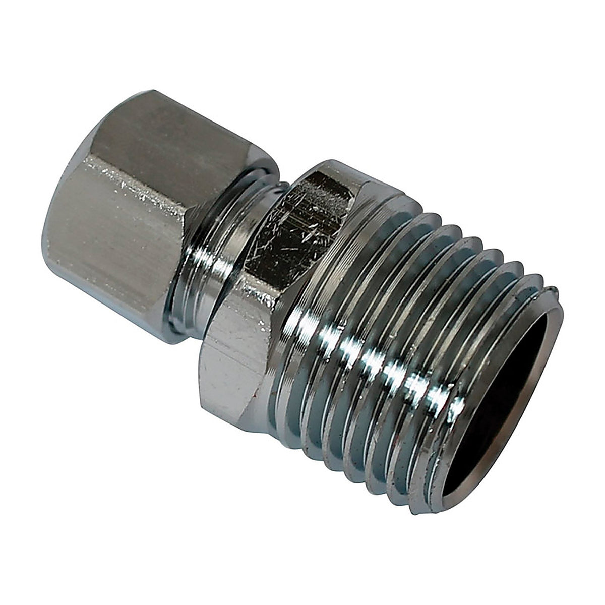 Plumb Pak - PP74PCLF - 1/2 in. MIP X 3/8 in. D Compression Brass Straight Connector