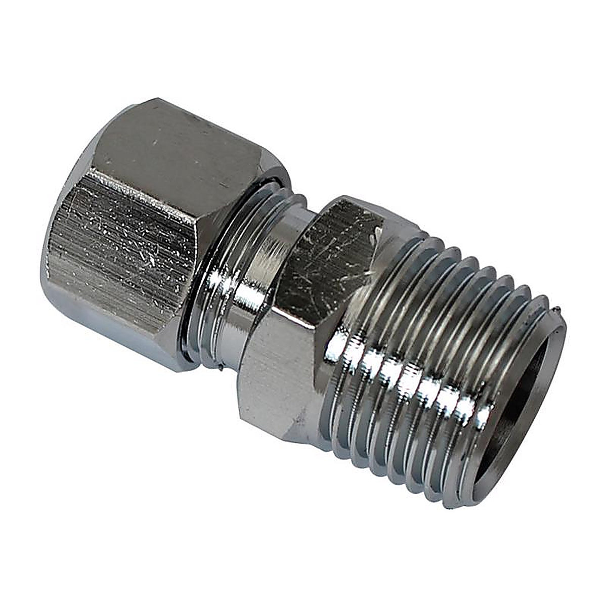 Plumb Pak - PP72PCLF - 3/8 in. MIP X 3/8 in. D Compression Brass Straight Connector
