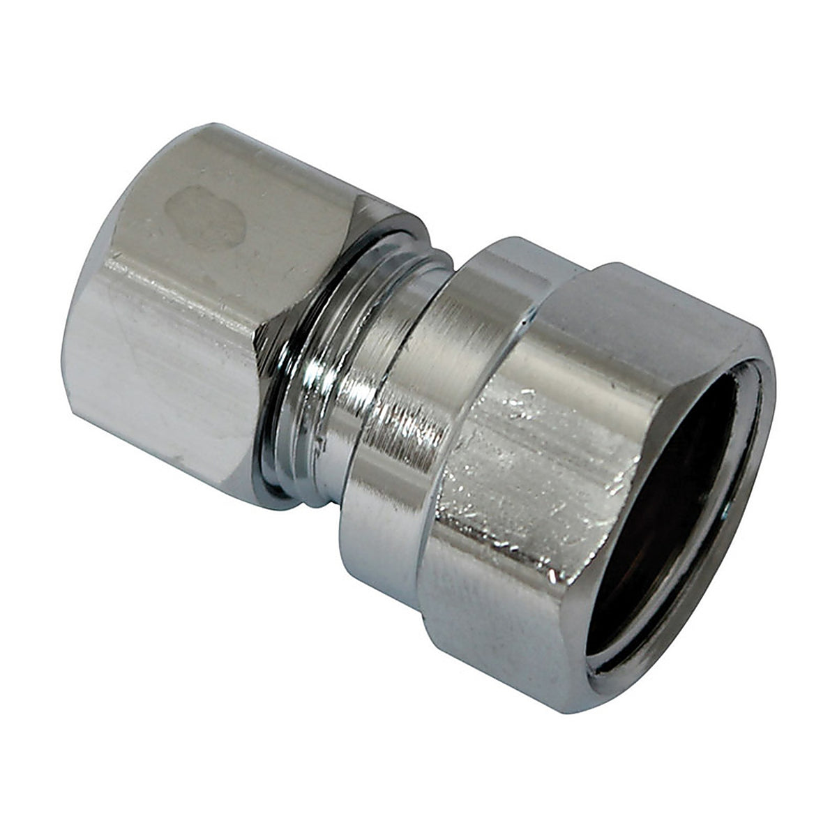 Plumb Pak - PP71PCLF - 3/8 in. FIP X 3/8 in. D Compression Brass Straight Connector
