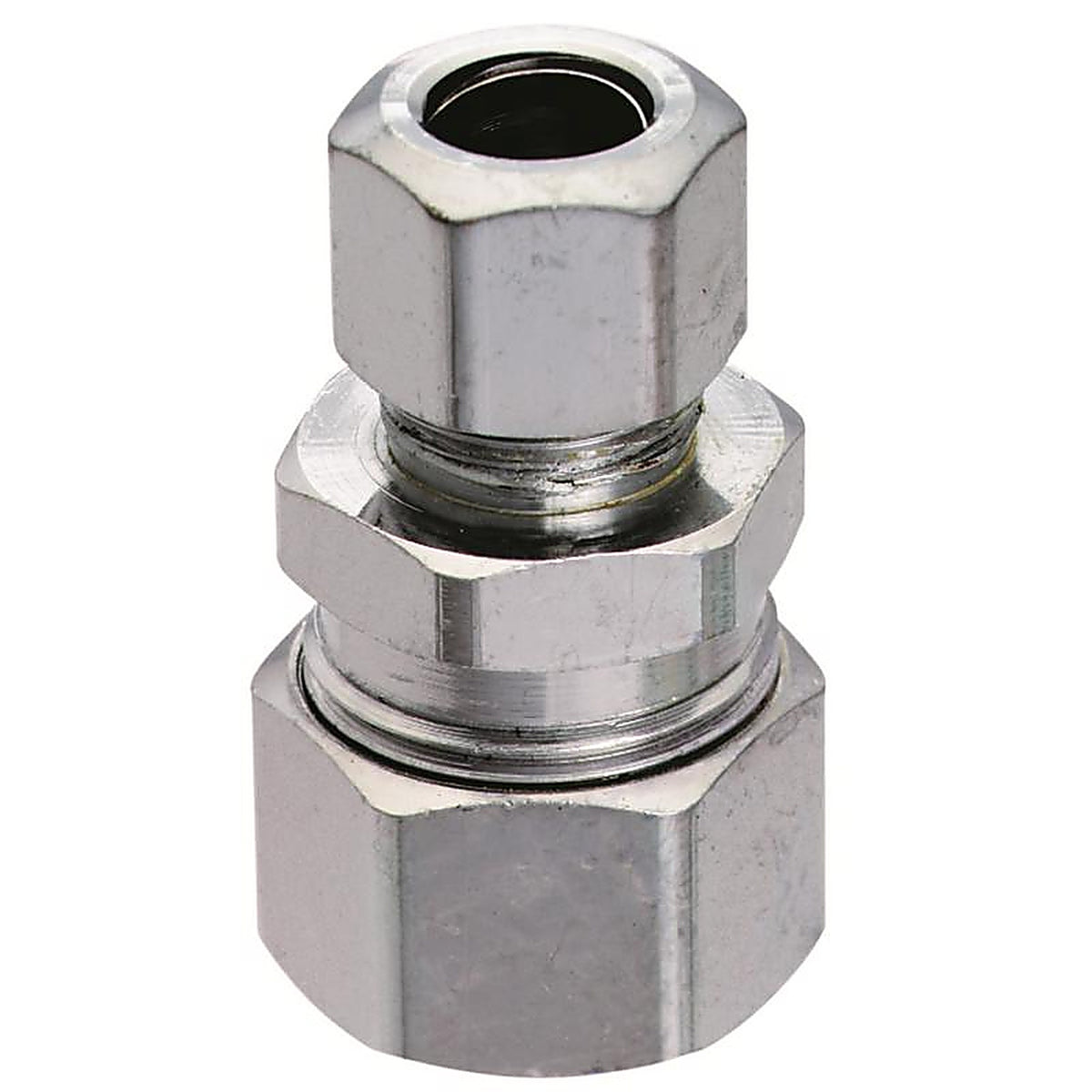 Plumb Pak - PP80PCLF - 1/2 in. Compression X 3/8 in. D Compression Brass Straight Connector