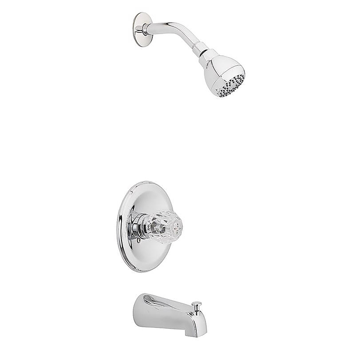 OakBrook - 832X-0401 - Essentials 1-Handle Chrome Tub and Shower Faucet