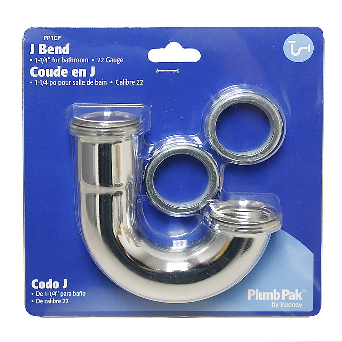 Plumb Pak - PP1CP - 1-1/4 in. Dia. Brass J-Bend