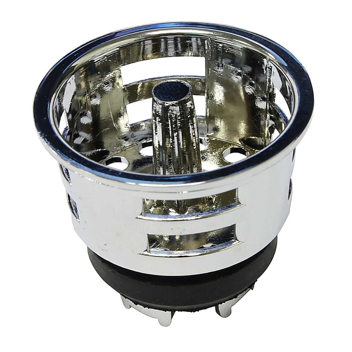 Plumb Pak - PP820-29 - Jr. Duo 2-9/16 in. D Brushed Stainless Steel Strainer Basket Silver