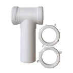 Plumb Pak - PP66-7W - 1-1/2 in. Dia. Plastic Tee and Tailpiece