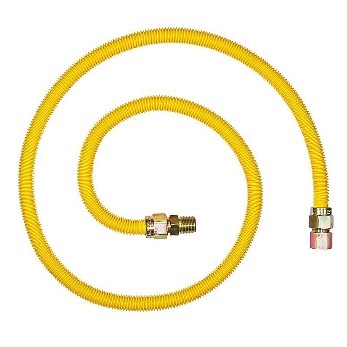 BrassCraft - CSSC54-60P - ProCoat 1/2 in. FIP X 1/2 in. D MIP 60 in. Stainless Steel Gas Connector