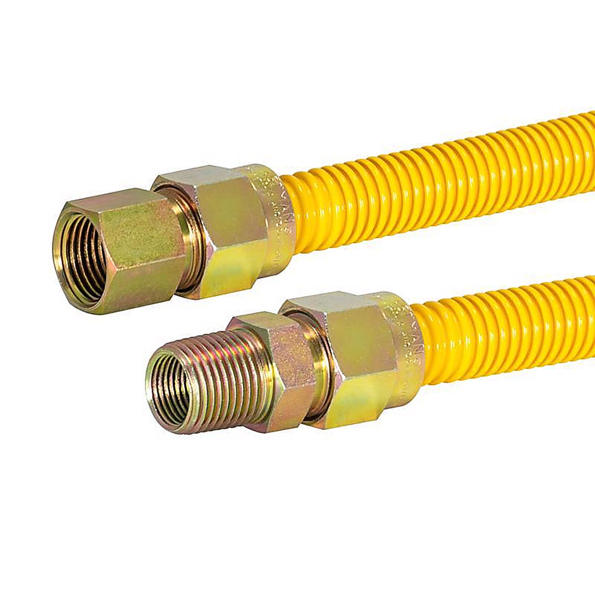 BrassCraft - CSSC54-60P - ProCoat 1/2 in. FIP X 1/2 in. D MIP 60 in. Stainless Steel Gas Connector