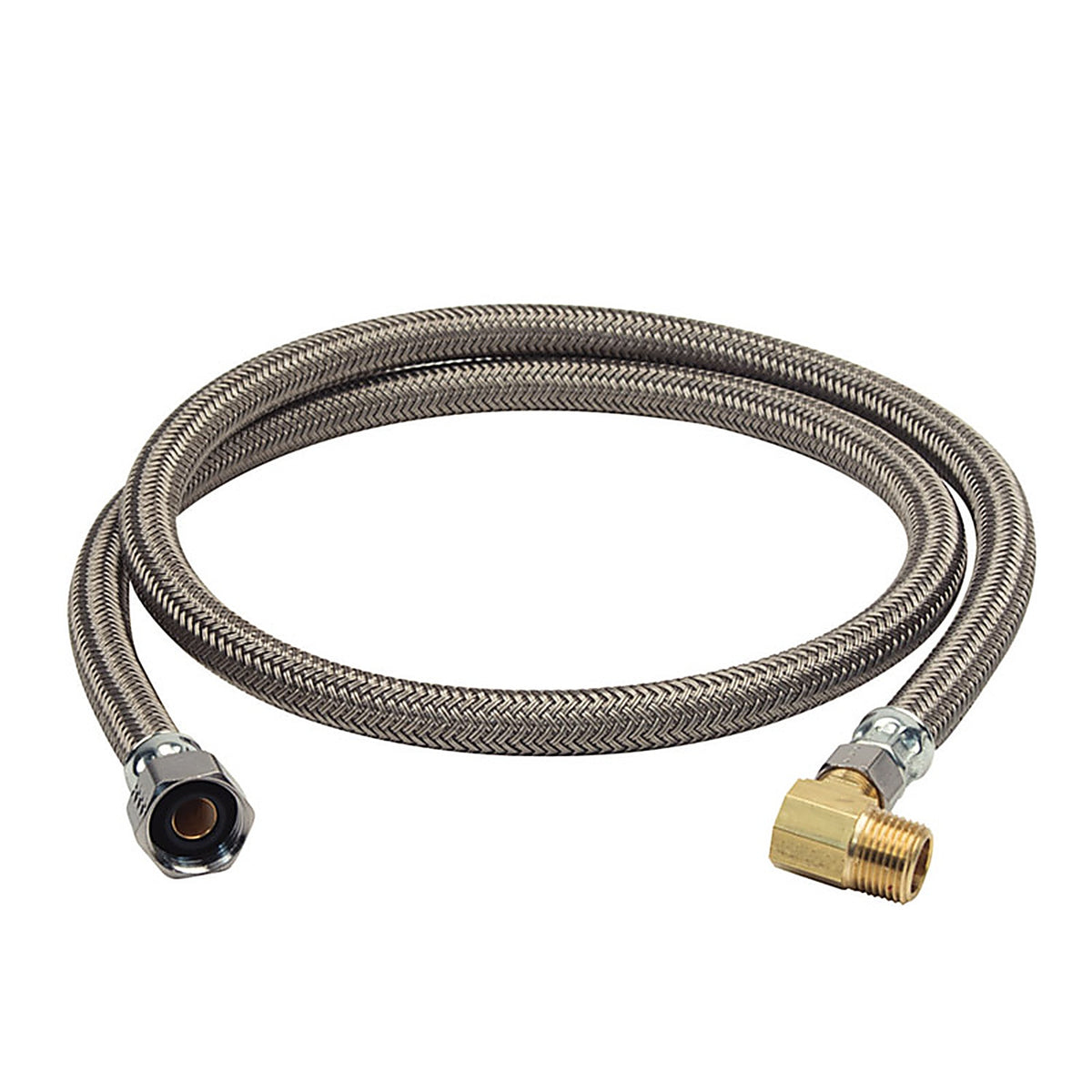 BrassCraft - B8-48DW6 P - 1/2 in. FIP pc X 3/8 in. D Compression 48 in. Steel Dishwasher Supply Line