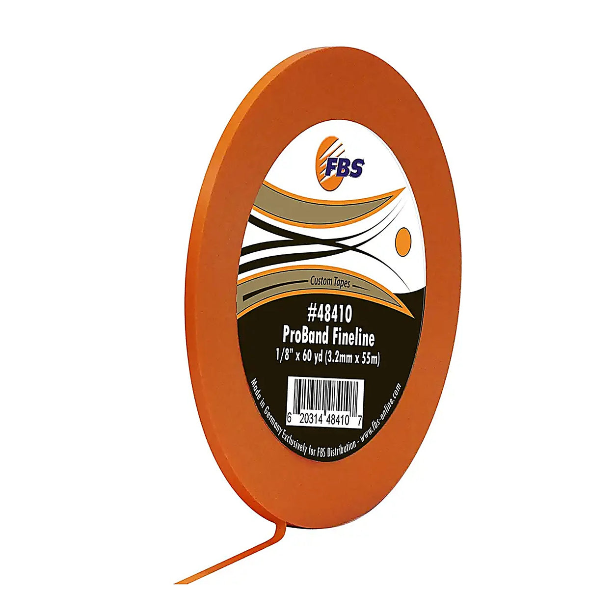 FBS - 48410 - ProBand Orange Fine Line Tape, 1/8IN x 60 yd