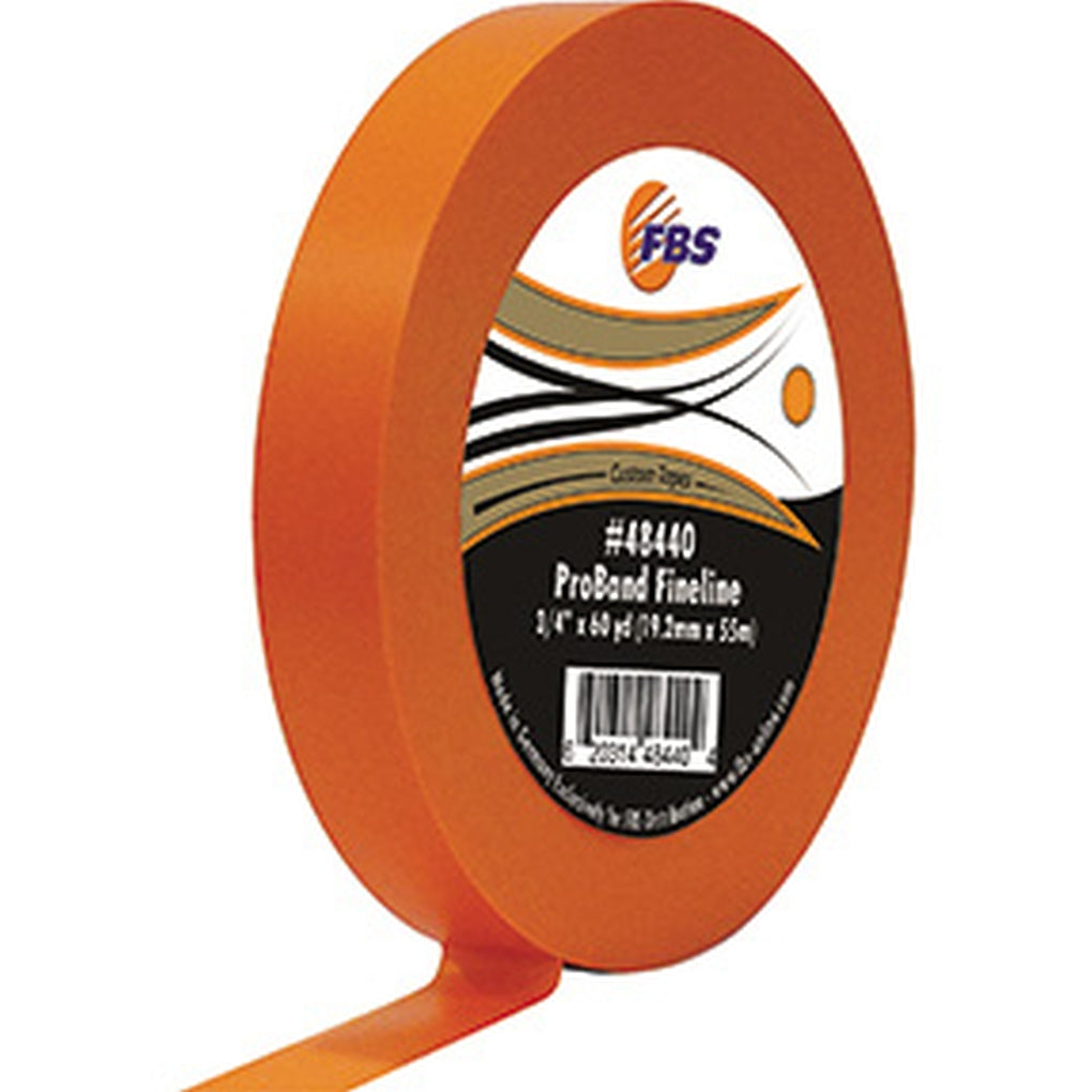 FBS - 48440 - ProBand Orange Fine Line Tape, 3/4IN x 60 yd