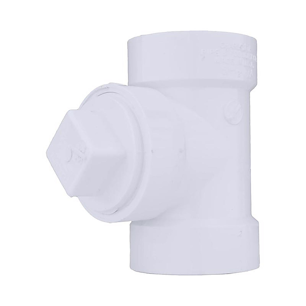 Charlotte Pipe - PVC00444X1000 - 3 in. Hub x 3 in. Dia. Hub PVC Cleanout Tee