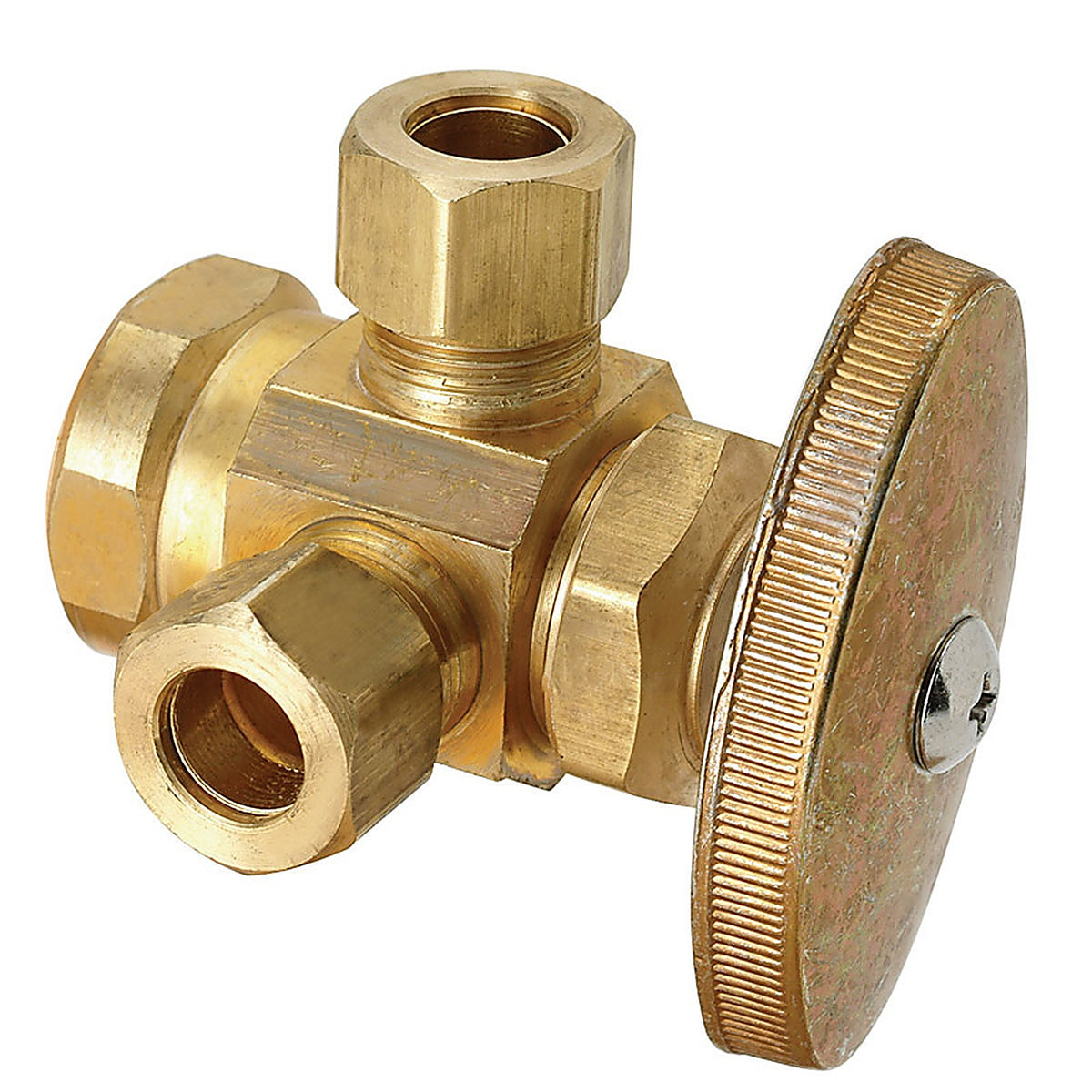 BrassCraft - R1701LRX RD - 1/2 in. FIP X 3/8 in. D Compression Brass Pipe Valve