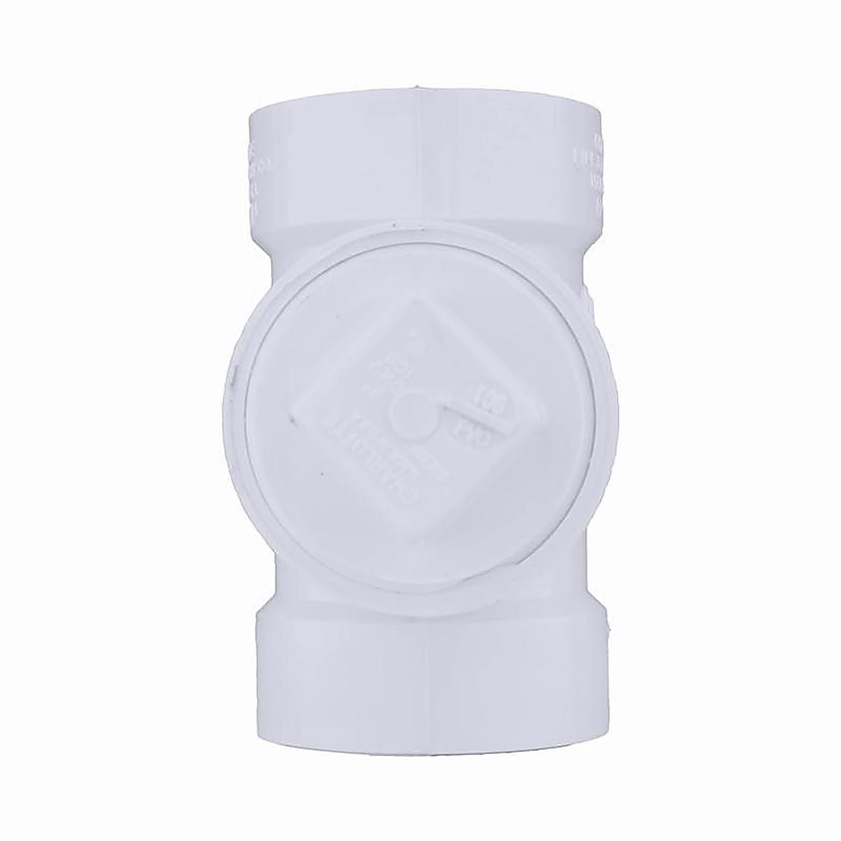 Charlotte Pipe - PVC00444X1000 - 3 in. Hub x 3 in. Dia. Hub PVC Cleanout Tee