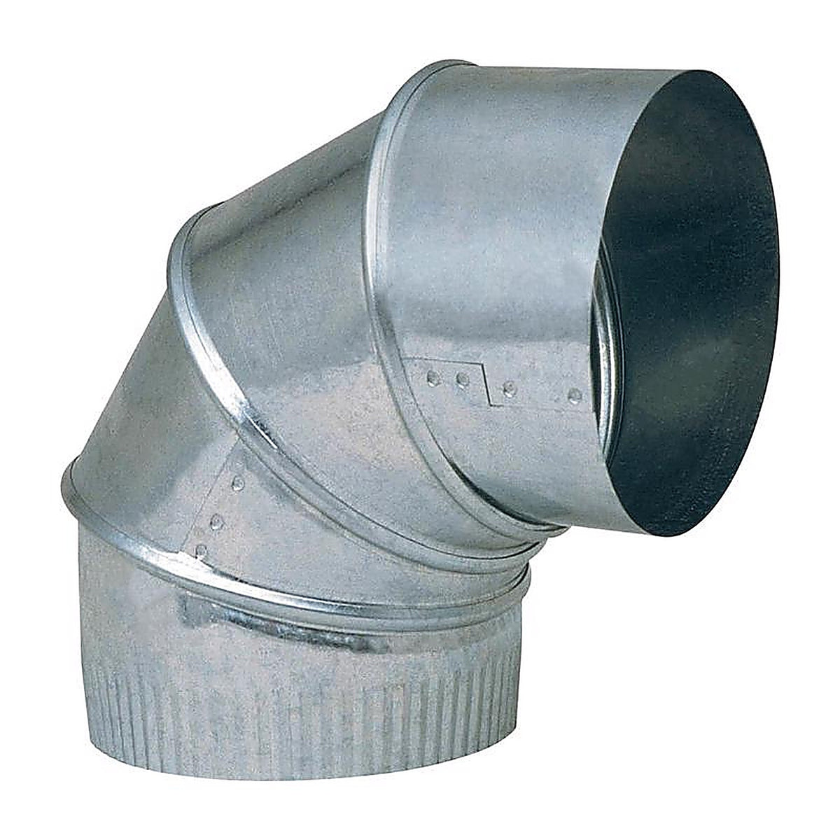 Imperial - GV0298-C - 7 in. D X 7 in. D Adjustable 90 deg Galvanized Steel Furnace Pipe Elbow