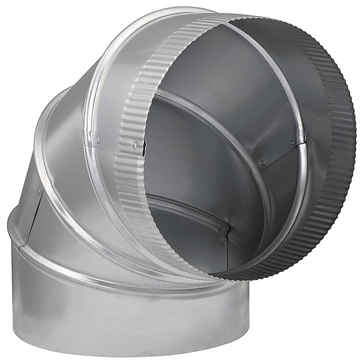 Imperial - GV0304 - 9 in. D X 9 in. D Adjustable 90 deg Galvanized Steel Furnace Pipe Elbow