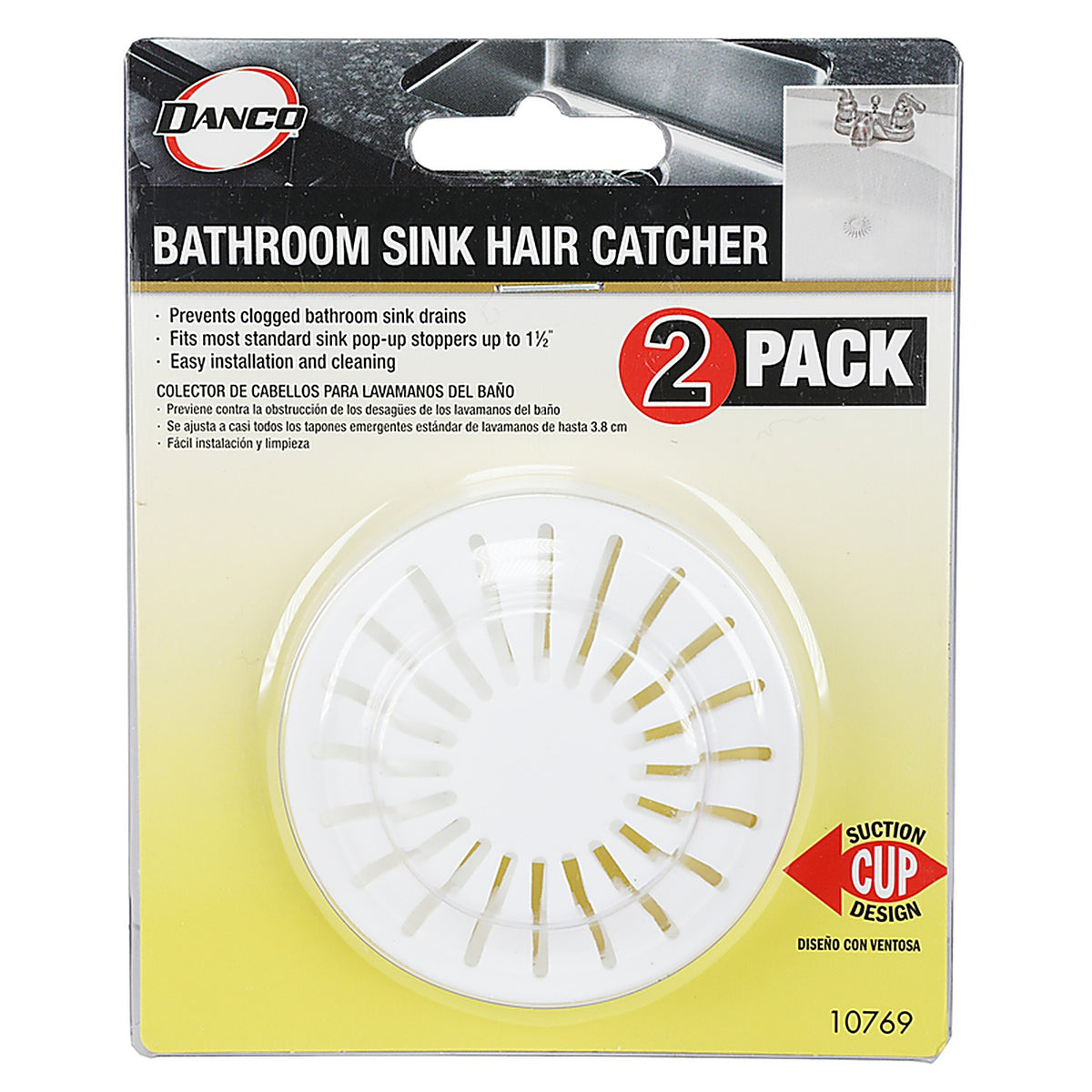 Danco - 10769 - 1-1/2 in. White Rubber Hair Snare Drain Cover