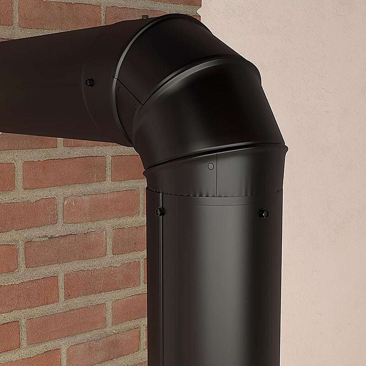 Imperial - BM0013 - 5 in. D X 5 in. D Adjustable 90 deg Steel Stove Pipe Elbow