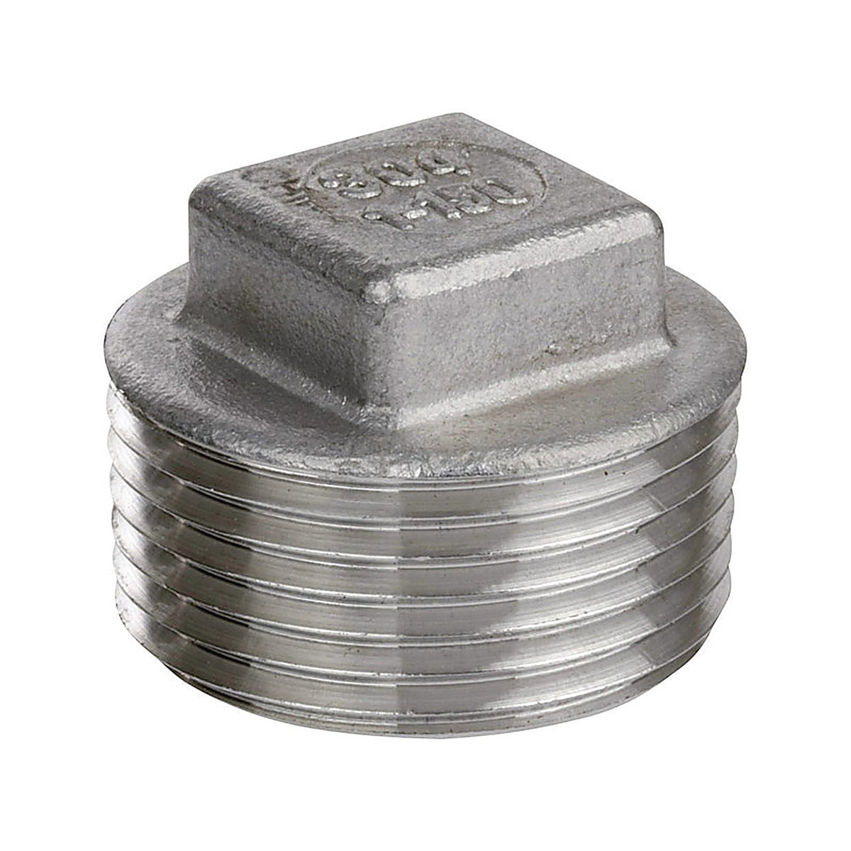 Smith-Cooper - 4638102270 - 1-1/2 in. MIP Stainless Steel Square Head Plug