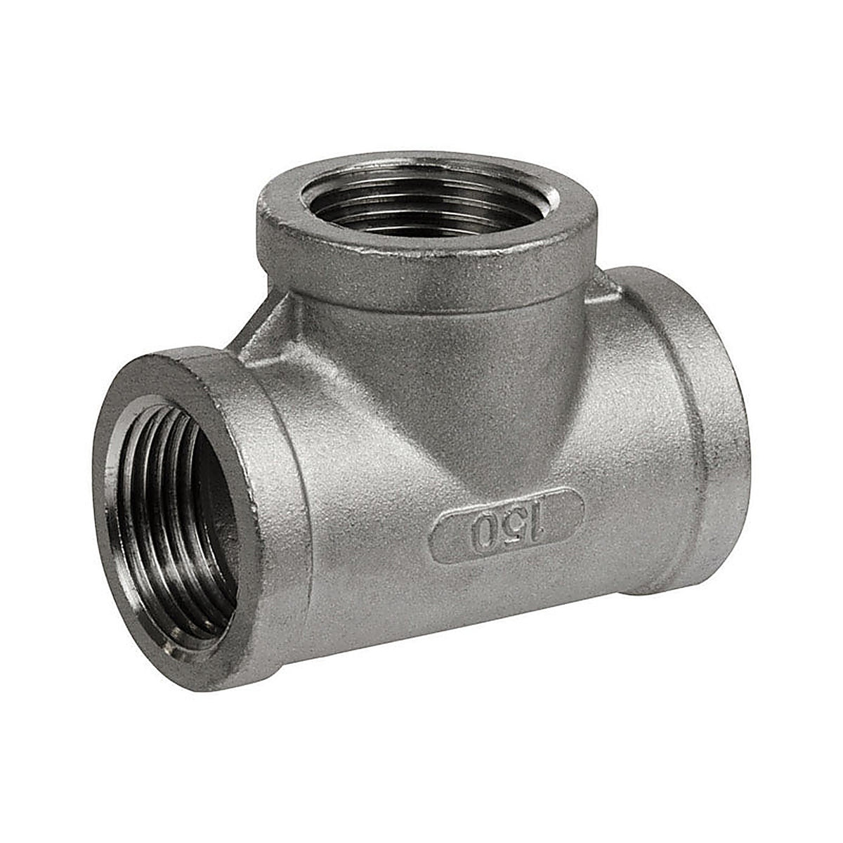 Smith-Cooper - 4638102480 - 2 in. FPT x 2 in. Dia. FPT Stainless Steel Tee