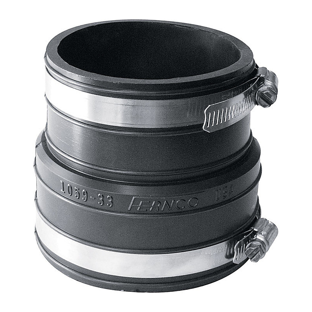 Fernco - P1059-33 - Schedule 40 3 in. Socket x 3 in. Dia. Socket PVC Flexible Coupling