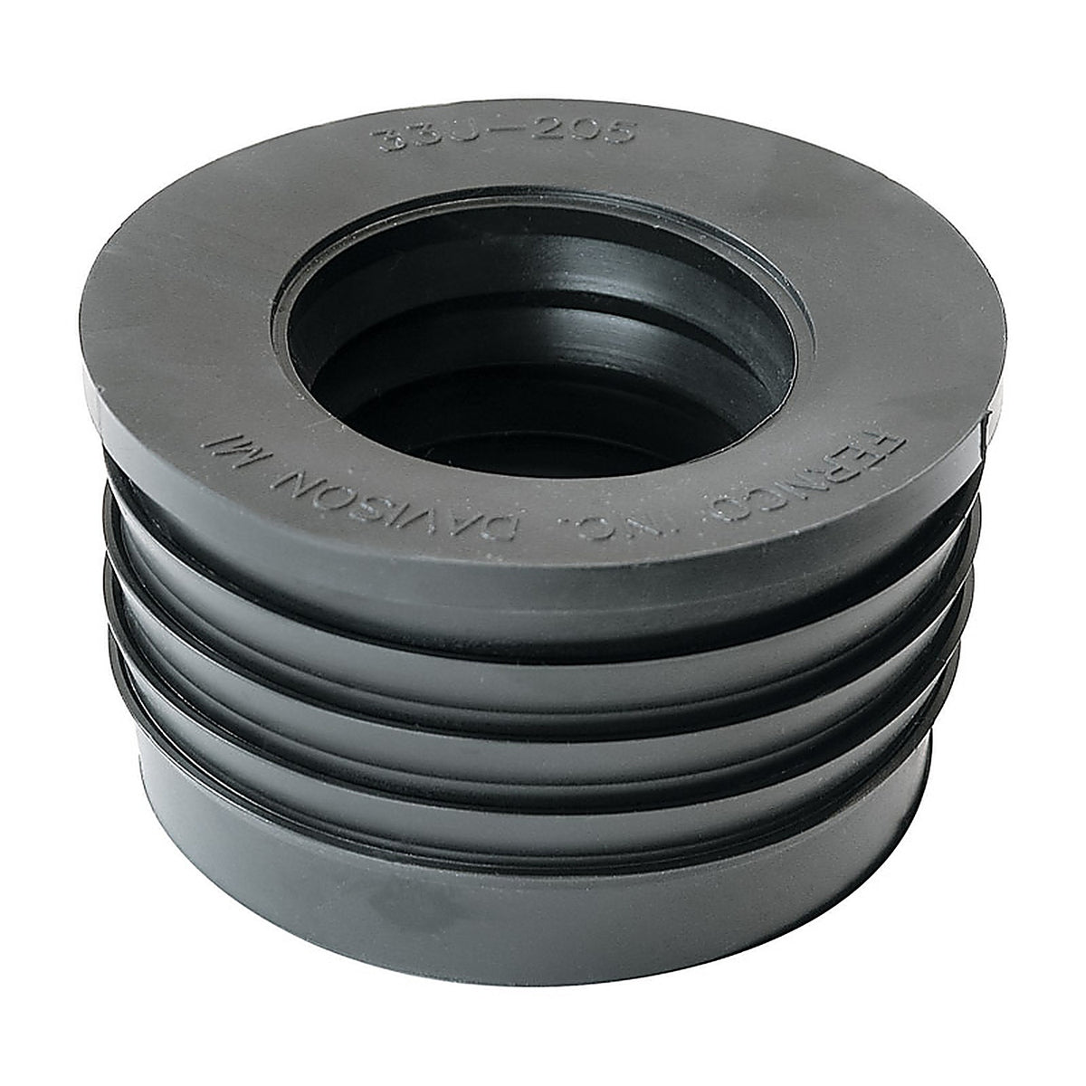 Fernco - P33U-205 - Schedule 40 3 in. Compression x 2 in. Dia. Compression PVC Donut Fitting