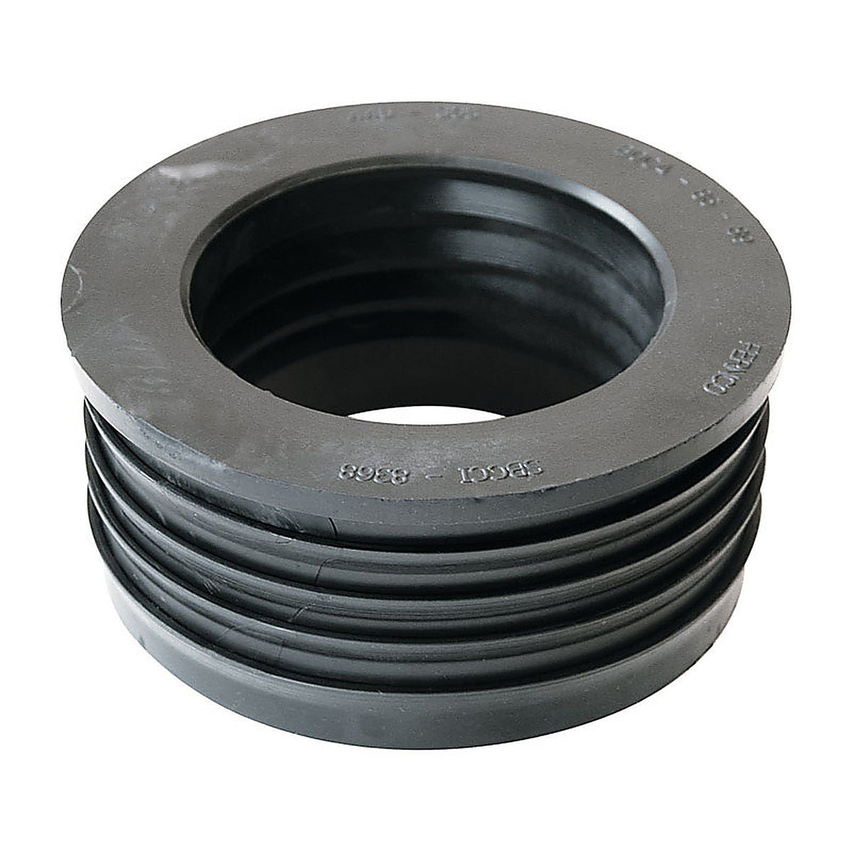 Fernco - P44U-305 - Schedule 40 4 in. Compression x 3 in. Dia. Compression PVC Donut Fitting