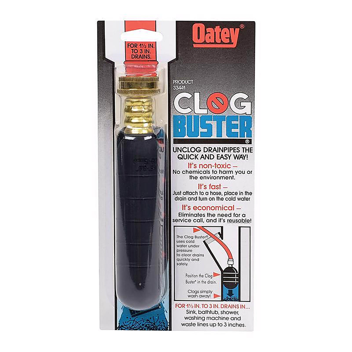 Oatey - 33441 - Clog-Buster Drain Cleaner