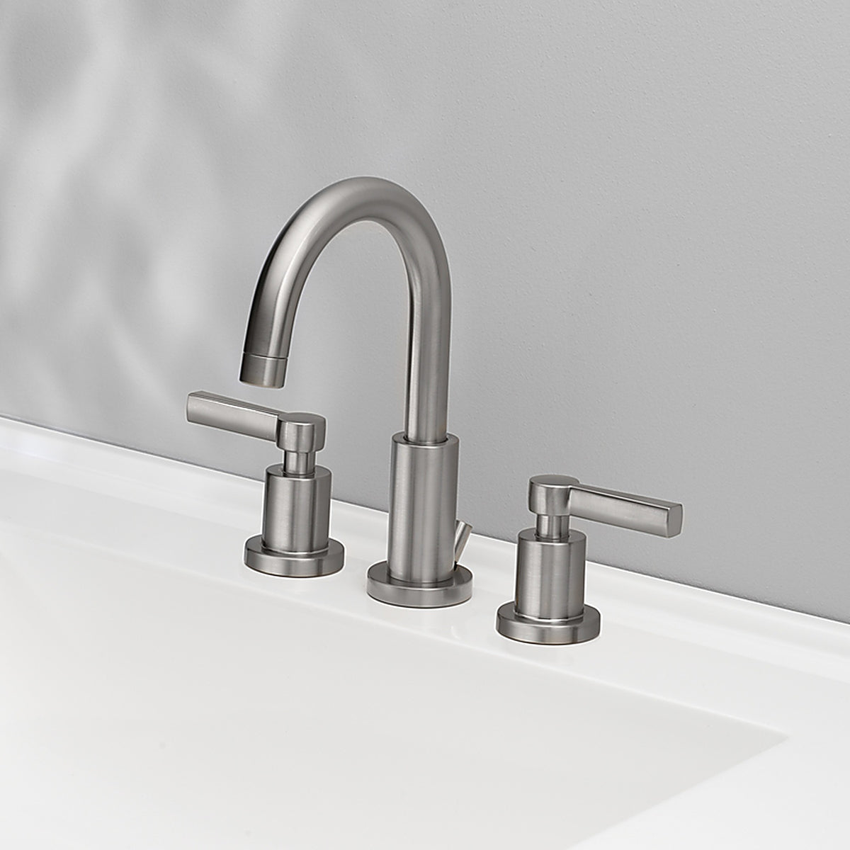 OakBrook - 67872W-6004 - Modena Brushed Nickel Widespread Lavatory Pop-Up Faucet 8 in.