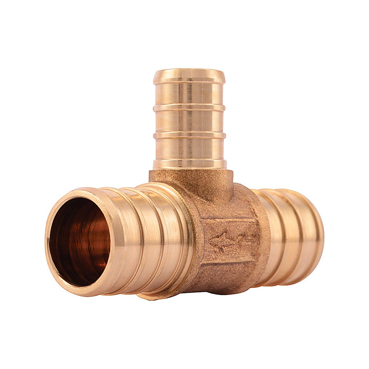 SharkBite - UC412LFCP25 - 3/4 in. PEX x 1/2 in. Dia. PEX Brass Reducing Tee