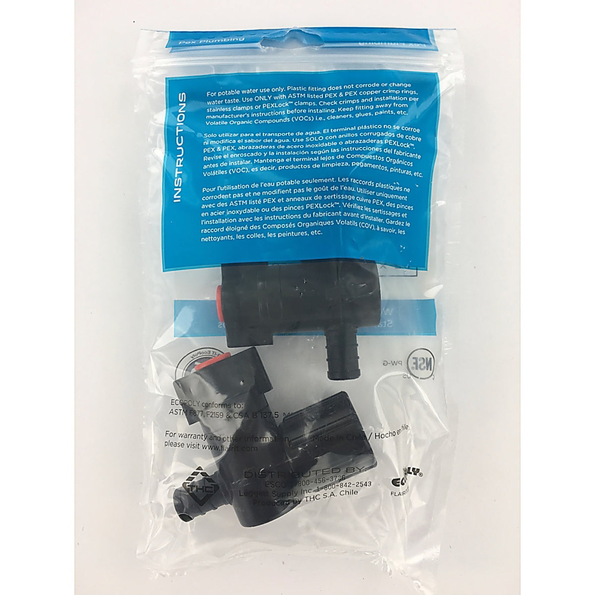 Flair-It - 31891 - Ecopoly 1/2 in. PEX Barb x 1/2 in. Dia. FPT Swivel Valve