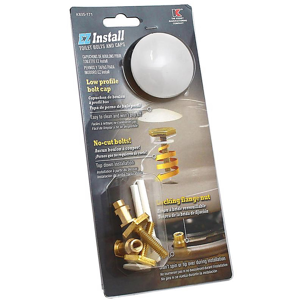 Keeney - K835-171 - Toilet Bolts and Caps