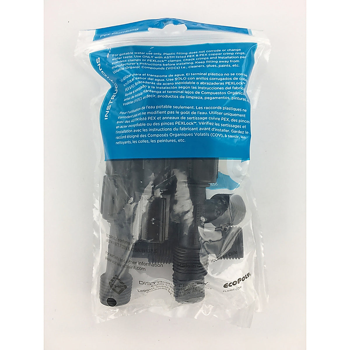 Flair-It - 32836 - Ecopoly 1/2 in. MPT x 1/2 in. Dia. BSP SWV Tee