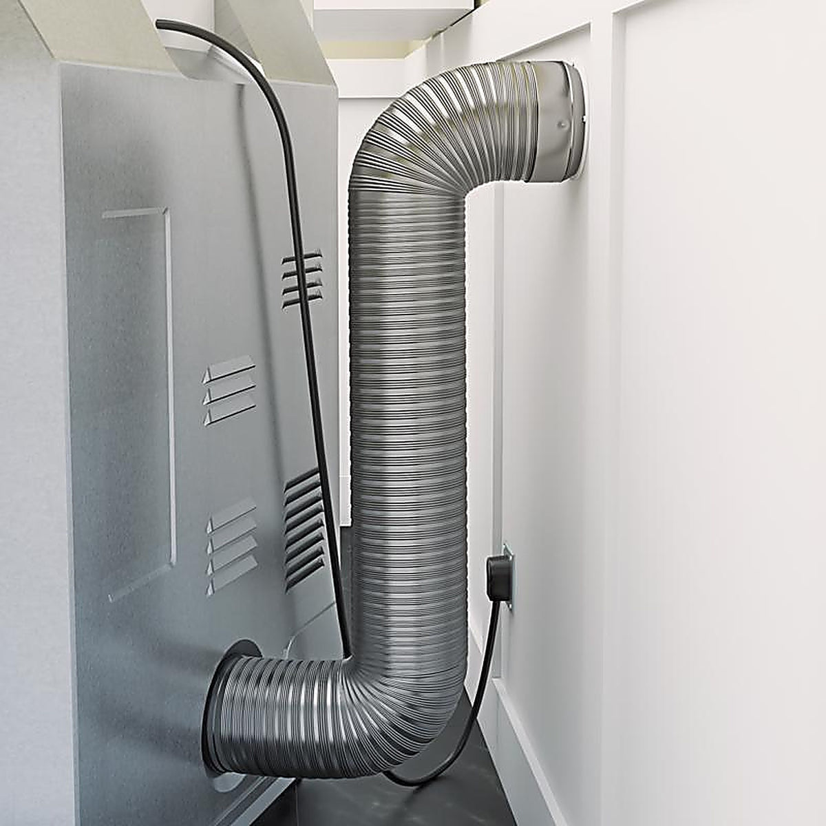 Imperial - VT0616 - Quick Connect 60 in. L x 4 in. Dia. Silver Aluminum Dryer Hook-Up